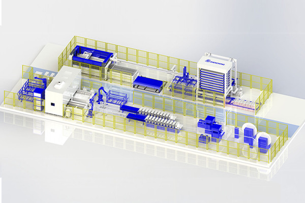 鈑金切割激光自動化生產線