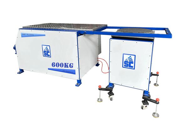 雙隨動折彎托料車